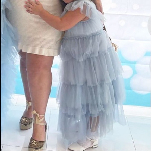 Blue Ruffled tier dress - Picture 3 of 3